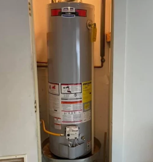newly installed water heater on a residential area brandon ms
